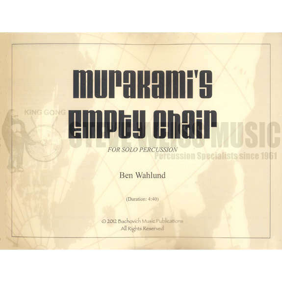 Wahlund-Murakami's Empty Chair-P
