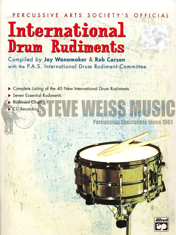 Wanamaker-International Drum Rudiments (book & DVD)