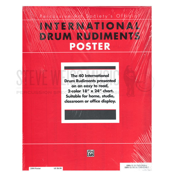 Wanamaker-International Drum Rudiments (poster)