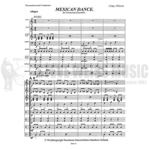 Wassen-Mexican Dance (SP)-2X/2M/P/opt. GT