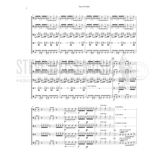 Waters-Piece for Ghana (SP)-Djembes