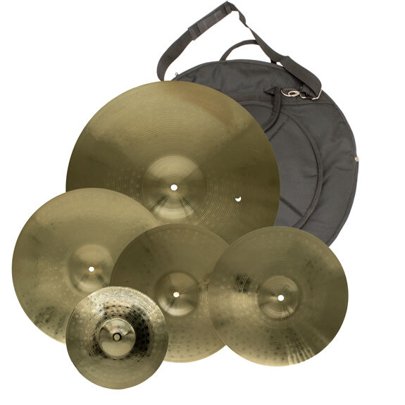 Weiss Traditional Cast Cymbal Pack 1 With Free Splash & Bag