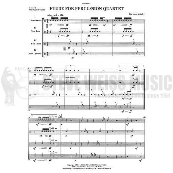 Whaley-Etude for Percussion Quartet (SP)-P