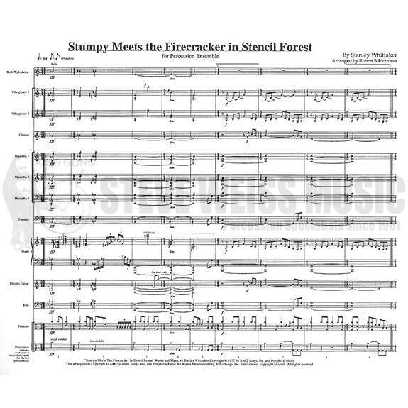 Whittaker-Stumpy Meets the Firecracker in Stencil Forest arr. Schietroma (SP)-B2