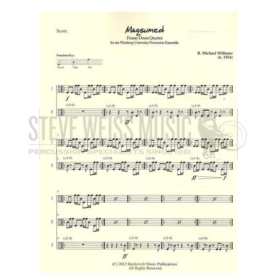 Williams-Maqsumed (SP)-4 frame drums