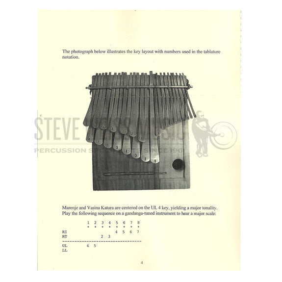 Williams-Tablature Transcriptions For Mbira Dzavadzimu Vol. 4