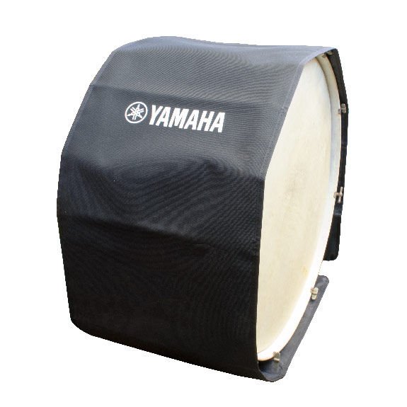 Yamaha 26"x14" Marching Bass Drum Cover w/ Logo - Black YAM-BDC26