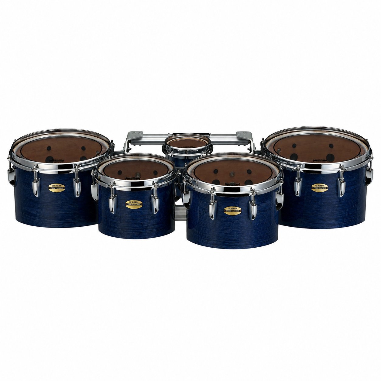 Yamaha 8400 Series Field-Corps Marching Tenor Set Blue Forest 6-10-12-13-14 Front MTD-60234BU