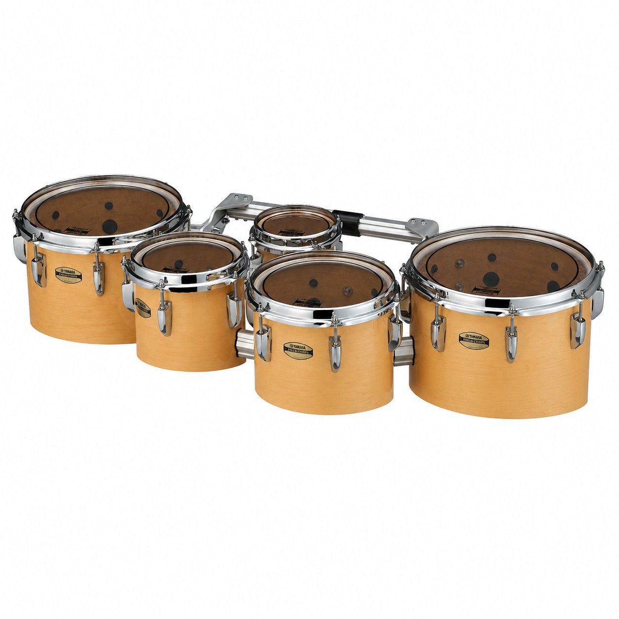Yamaha 8400 Series Field-Corps Marching Tenor Set natural Forest  6-8-10-12-13 MTD-68023NF Angle