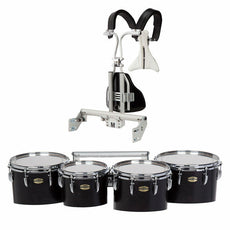 Yamaha Field-Corps MQ-8300 Marching Tenor Set with BiPosto Carrier (8/10/12/13) - Black Forest