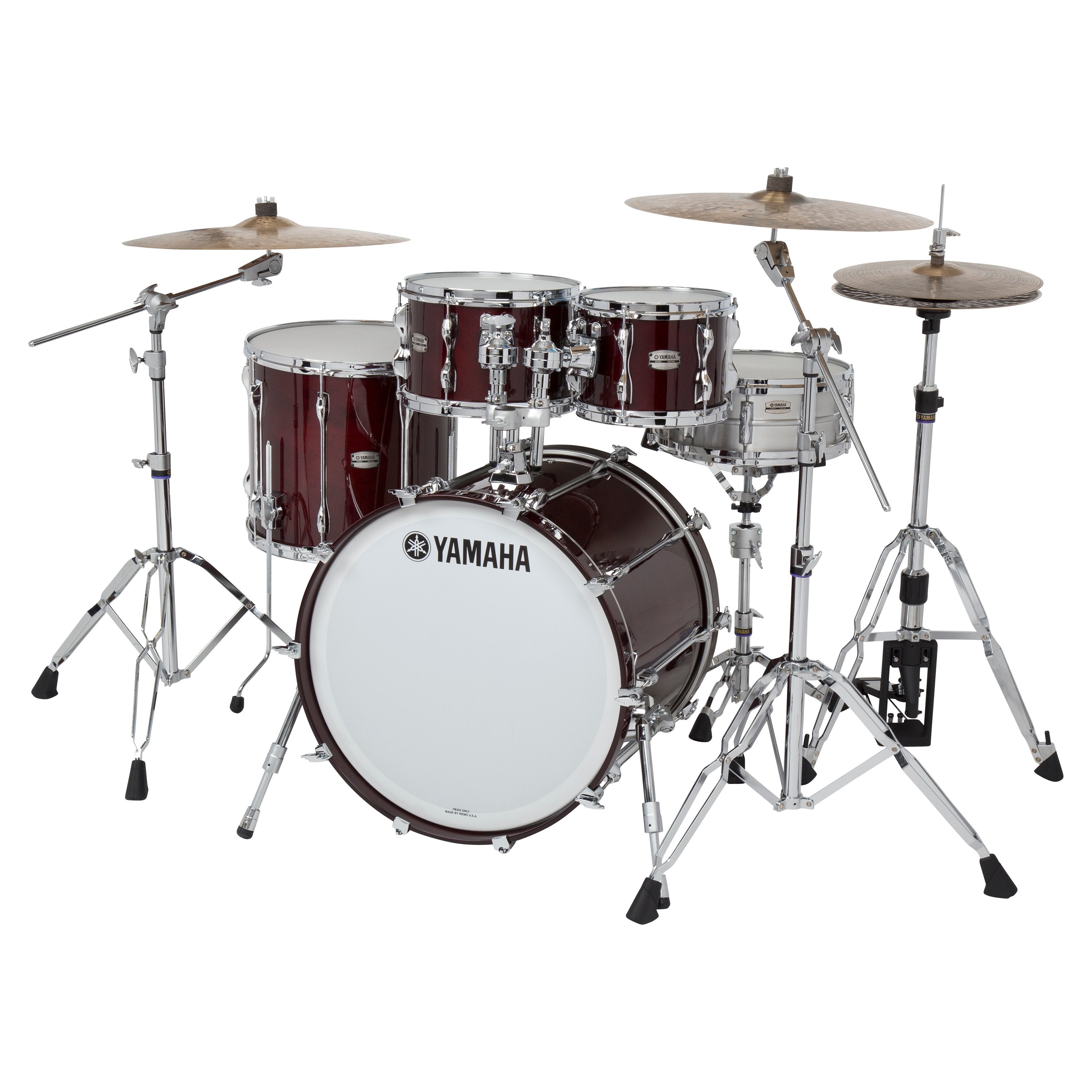 Yamaha Recording Custom 4-piece Drum Set Shell Pack - 20" Bass Drum - Classic Walnut
