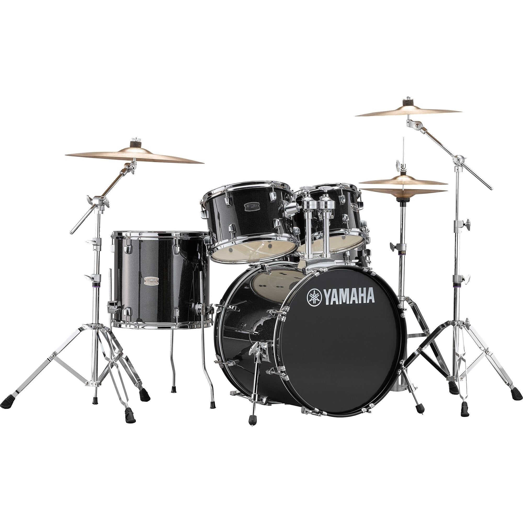 Yamaha Rydeen 5-piece Drum Set Shell Pack - 22" Bass Drum - Black Glitter