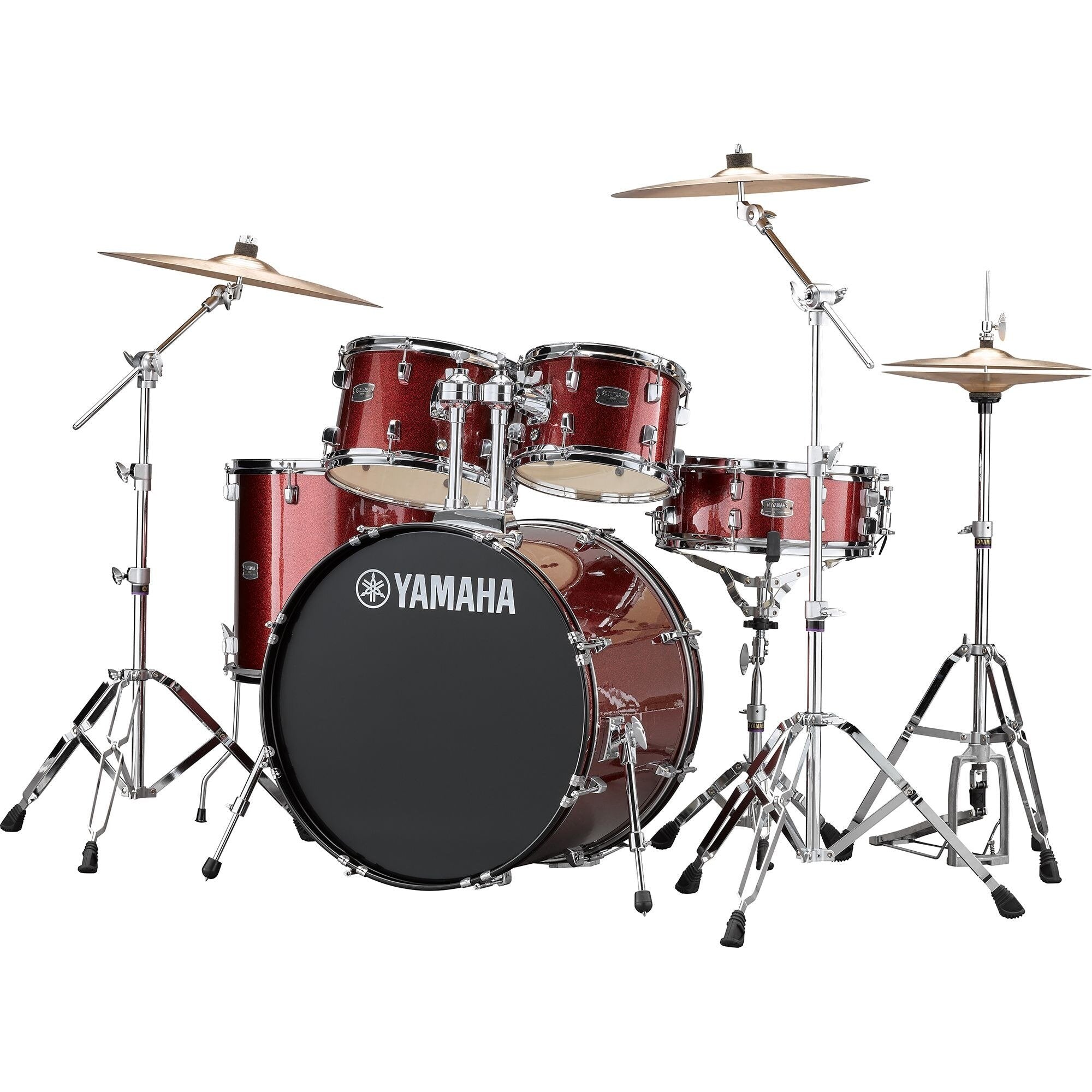 Yamaha Rydeen 5-piece Drum Set Shell Pack - 22" Bass Drum - Burgundy Glitter