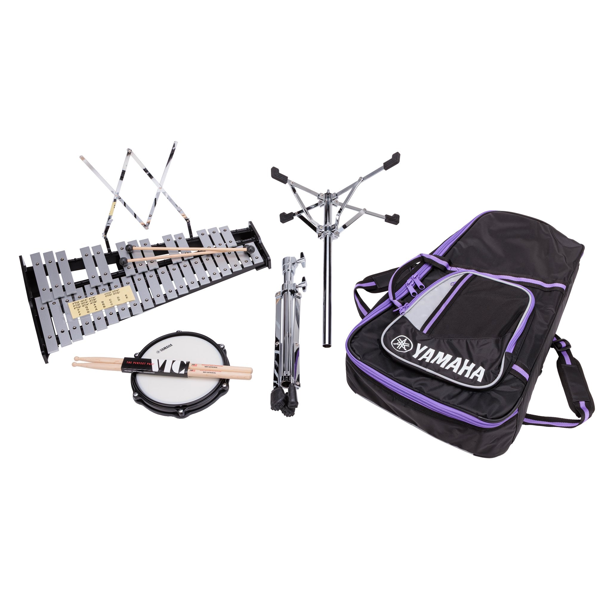Yamaha Student Percussion Bell Kit With Roller Cart SPK-285R