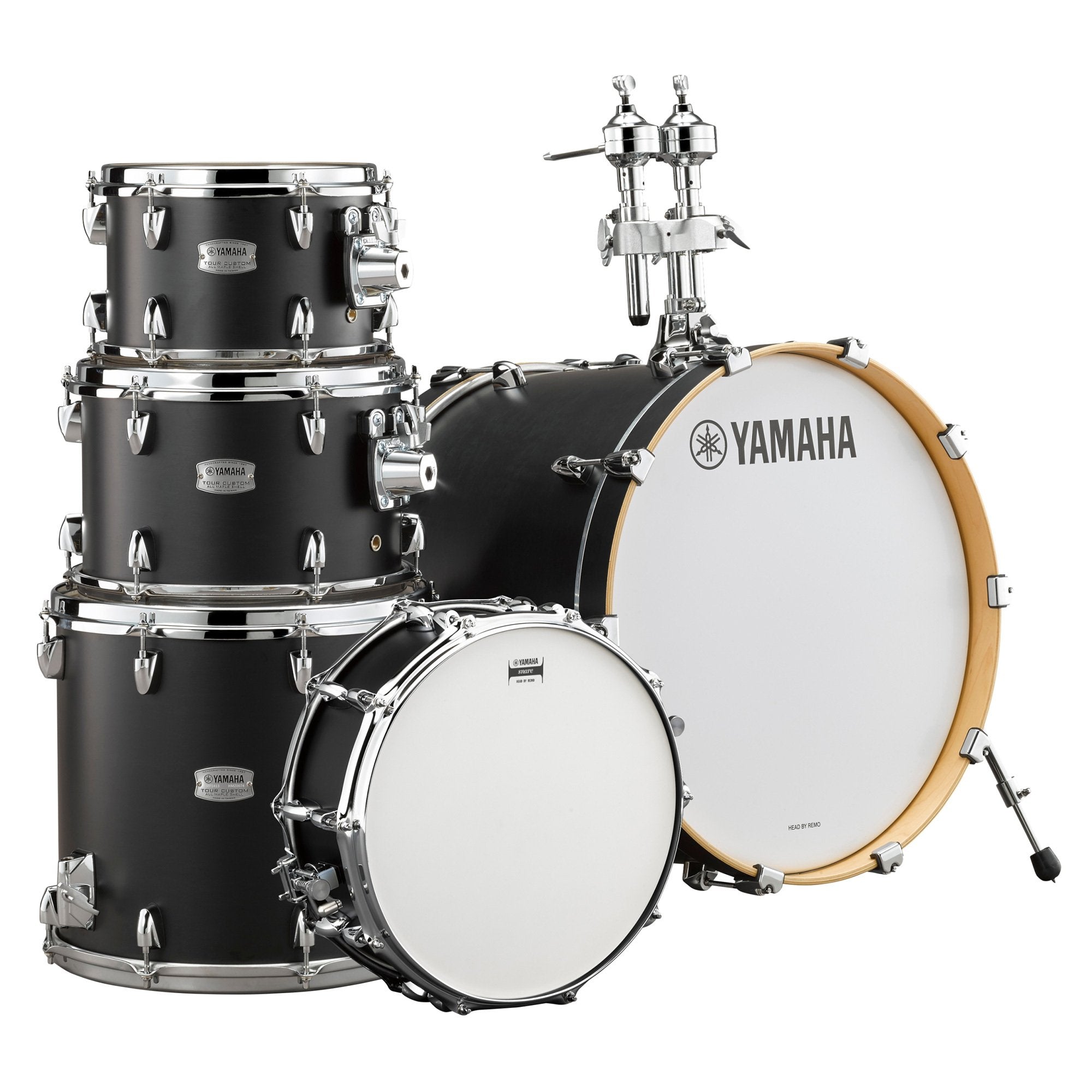 Yamaha Tour Custom 3-piece Drum Set Shell Pack - Licorice Satin