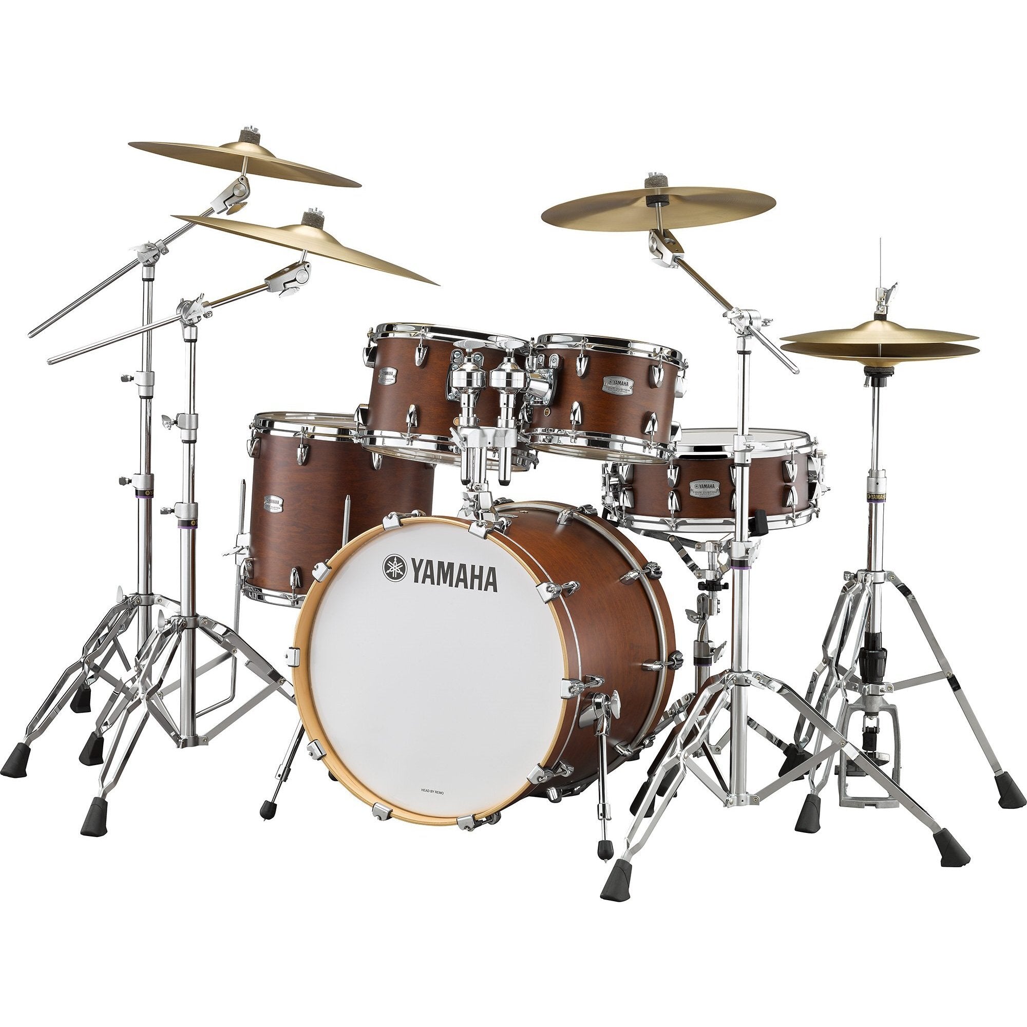 Yamaha Tour Custom 4-piece Drum Set Shell Pack - 22" Bass Drum - Chocolate Satin