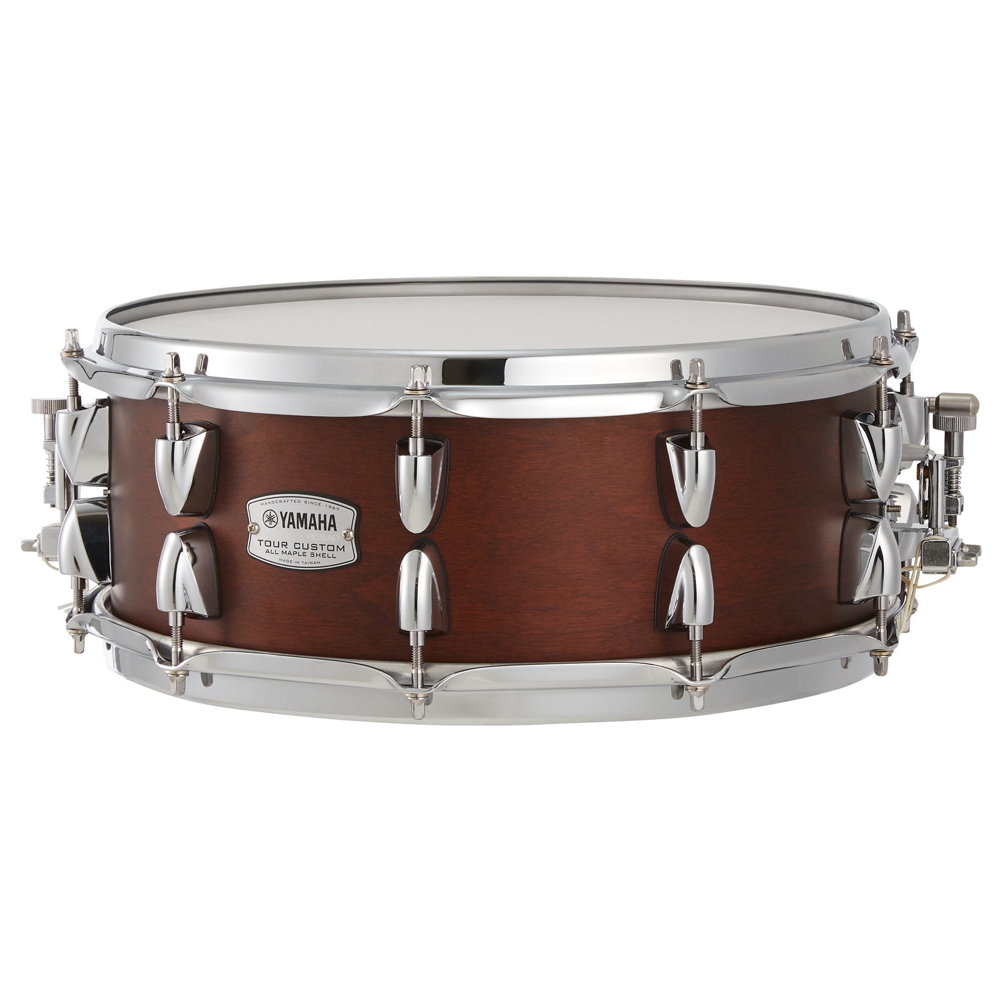 Yamaha Tour Custom Maple Snare Drum - 14" x 5.5" - Chocolate Satin