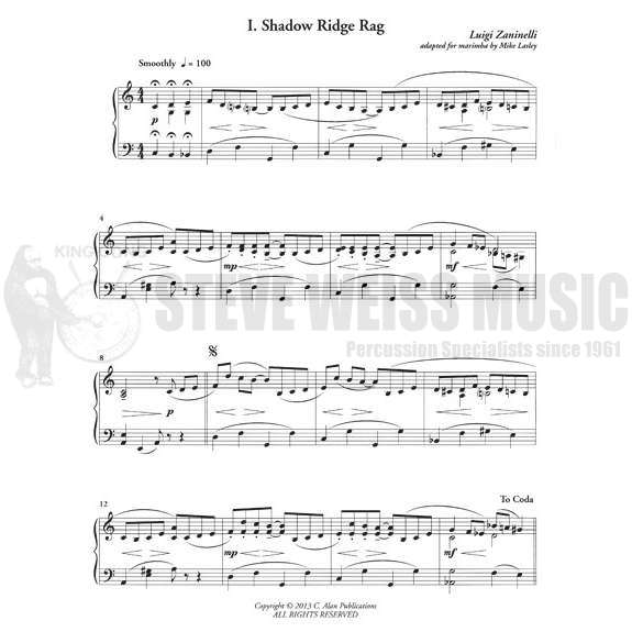 Zaninelli-Three Pieces for Marimba arr. Lasley-M