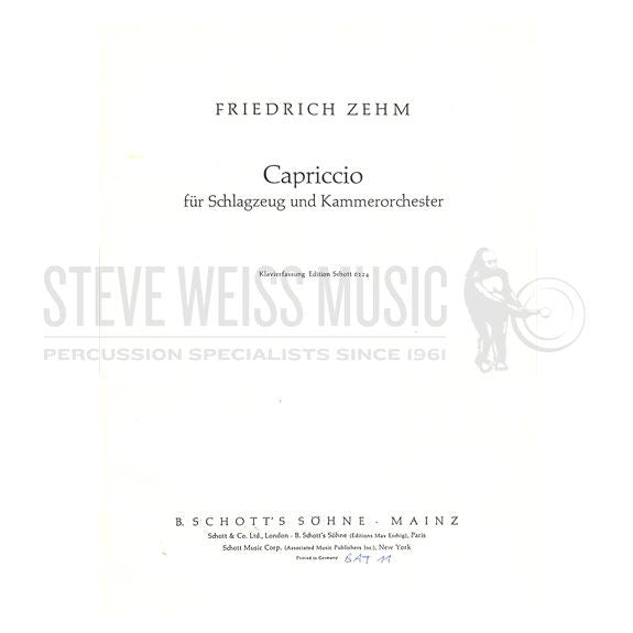 Zehm-Cappricio for Percussion and Chamber Orchestra