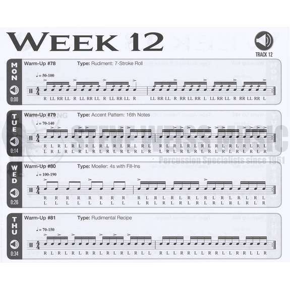 Ziker-Daily Drum Warm-Ups (w/CD)