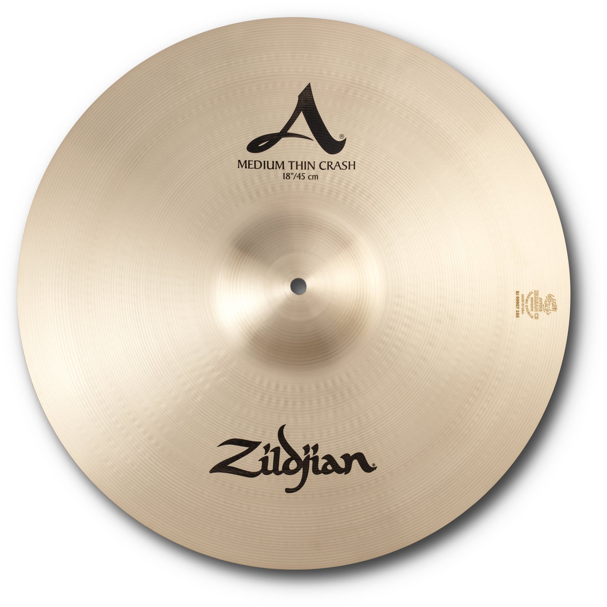 Zildjian 18" Medium Thin Crash Cymbal Top