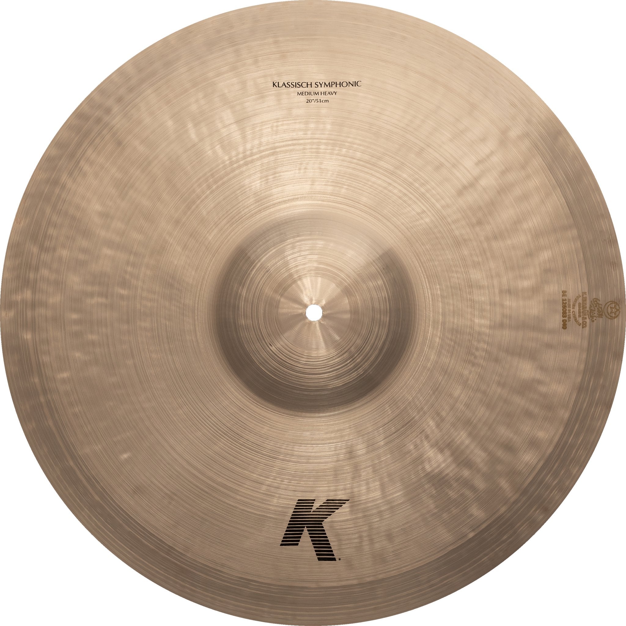 Zildjian 20" K Klassisch Symphonic Medium Heavy Cymbals Top