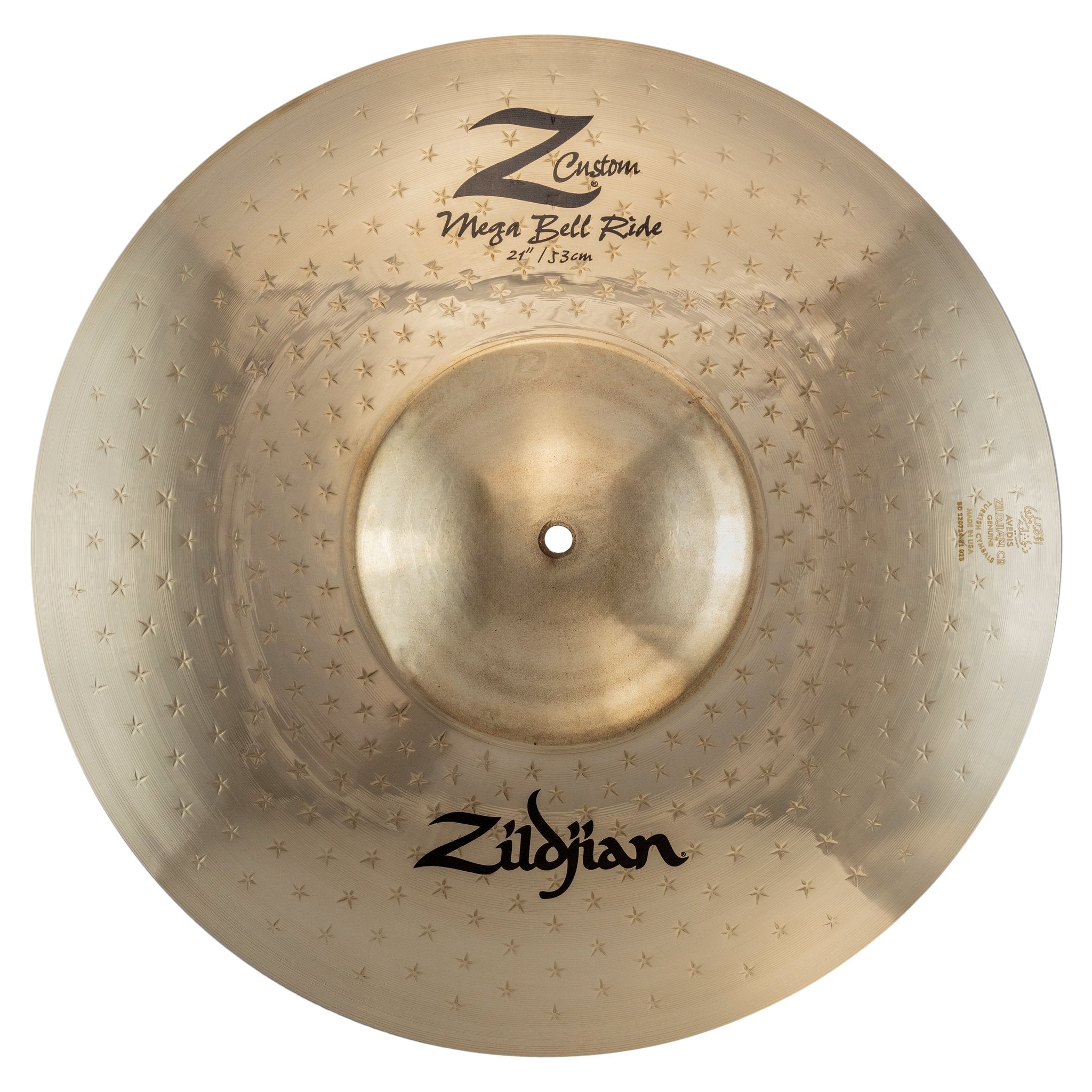 Zildjian 21" Z Custom Mega Bell Ride Cymbal - Image 1