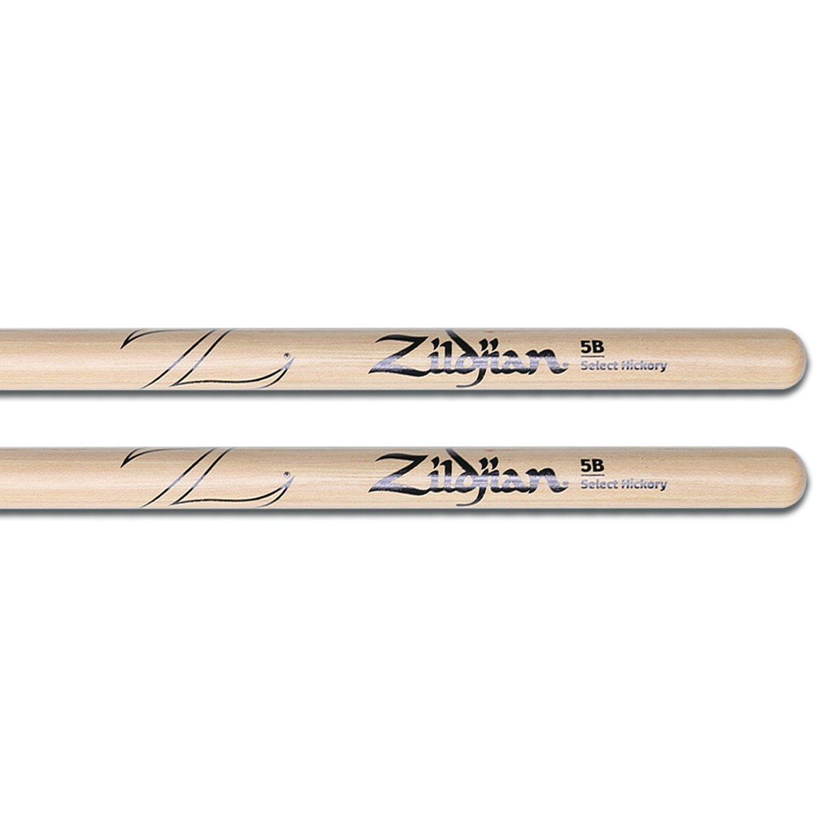 Zildjian 5B Natural Finish Nylon Tip Drumsticks - Image 1