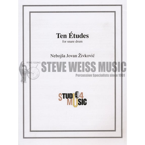 Zivkovic-10 Etudes for Snare Drum